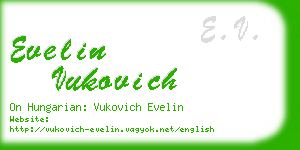 evelin vukovich business card